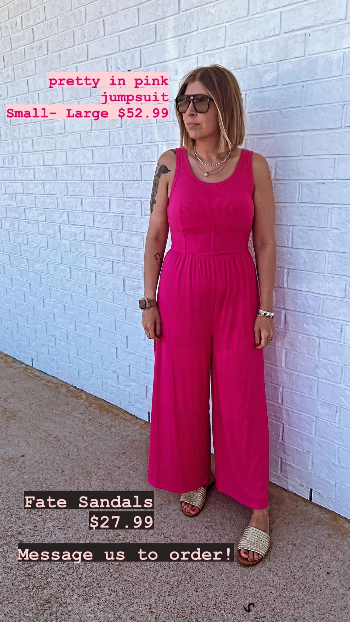 Pretty In Pink Jumpsuit