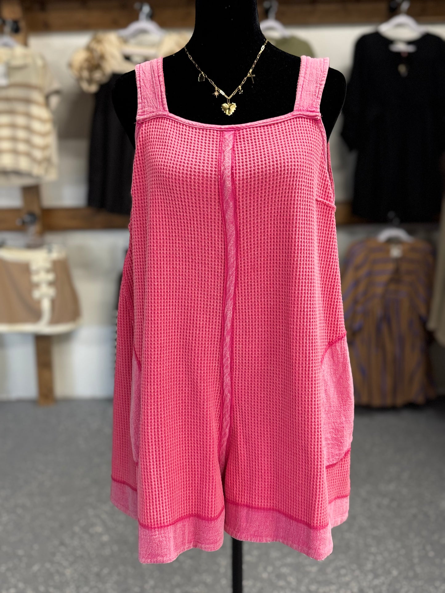 Spring Waffle Romper