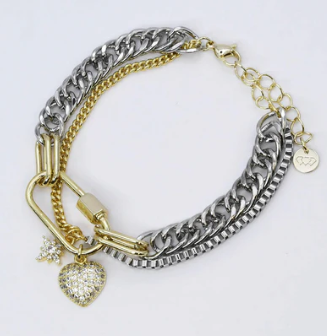 Heart and Stars Glow Bracelet - O36