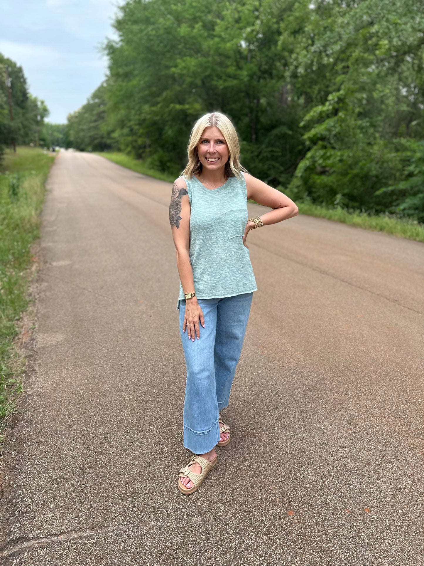 Reverse Stitch Top
